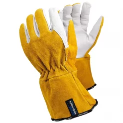 Tegera 118A Hitzeschutz- Und Schweißerhandschuhe, Weiß/Orange, Herren