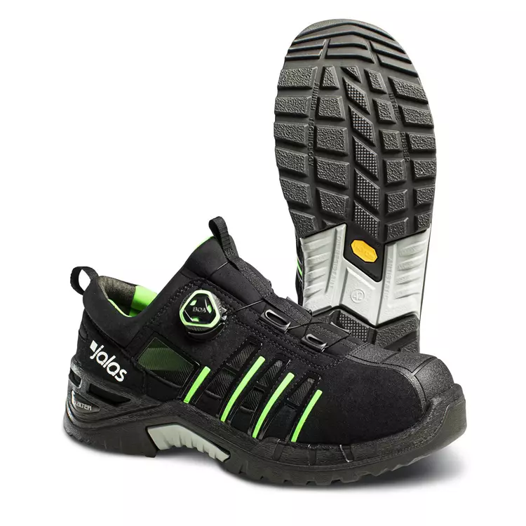 Jalas 9925 Exalter Sicherheitsschuhe S1P, Schwarz/Grün, Herren
