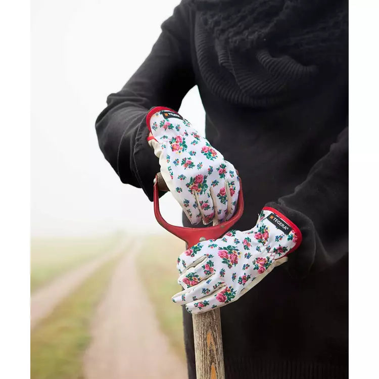 Tegera 90014 Arbeitshandschuhe, Weiß/Rot, Zubehör & Sicherheit – Bild 7