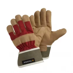 Tegera 90088 Arbeitshandschuhe Für Kinder, Braun/Rot/Grün, Zubehör & Sicherheit