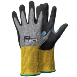 Tegera 8811 Infinity Schnittschutzhandschuhe Cut D, Schwarz/Grau/Gelb, Herren